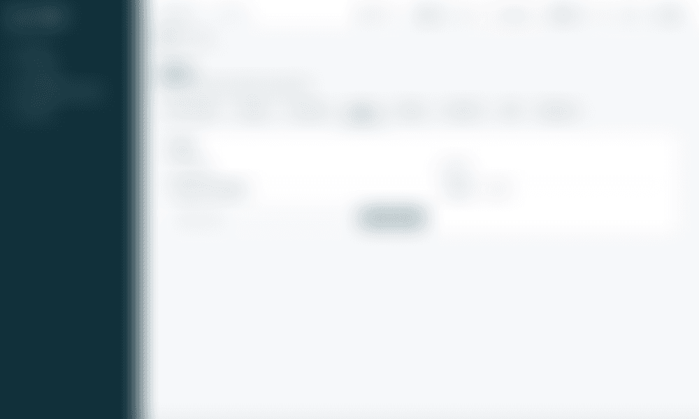 Spaces administration — per-space organisation and sharing policy (blurred preview)
