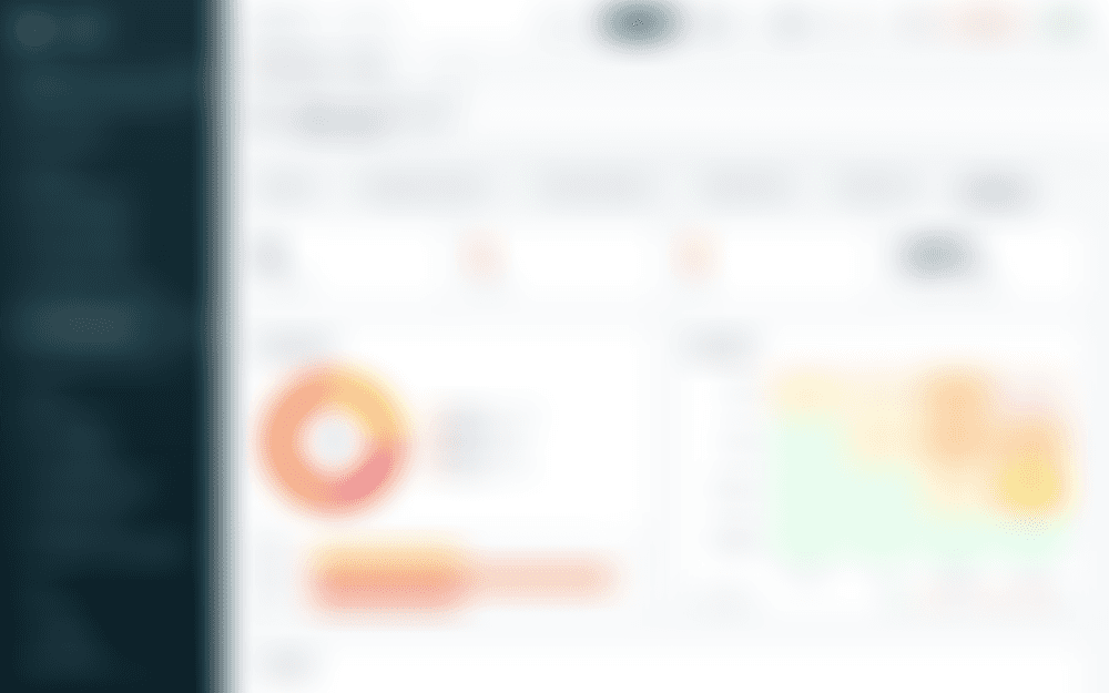 TARAexl Studio risk dashboard — risk posture, matrix and top risks (blurred preview)
